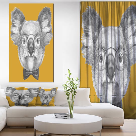 Designart - Koala with Glasses and Bow Tie